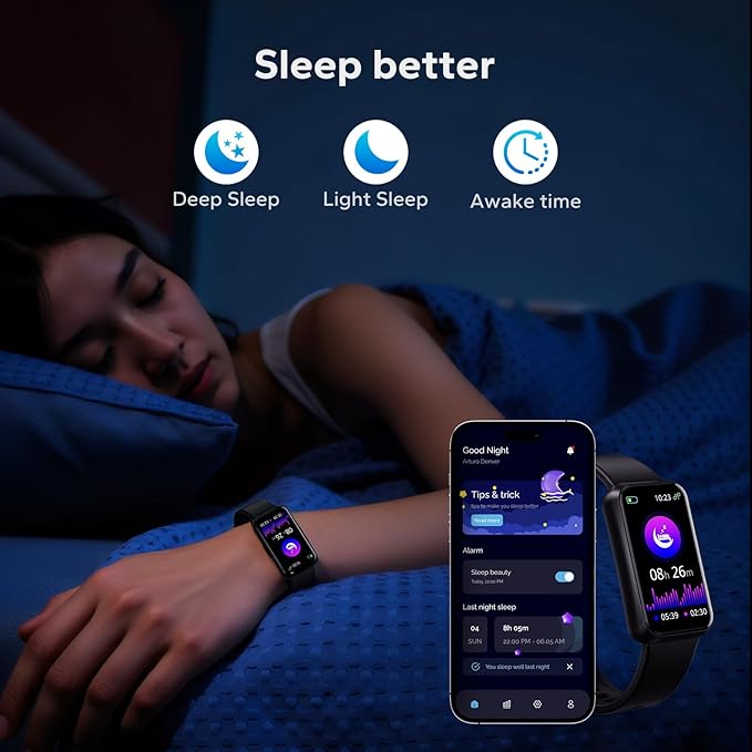 pixtlcoe Fitness Smart Trackers with 24/7 Health Monitoring,Heart Rate Sleep Blood Oxygen Monitor/Calorie Steps Counter Pedometer Activity Tracker/Smart Notifications for Men Women