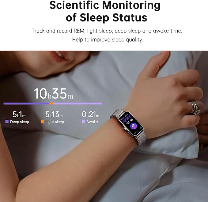 Sunorshop Health Fitness Tracker, Smart Watch with 24/7 Heart Rate and Blood Oxygen Monitor, Sleep Tracker with IP68 Waterproof, Activity Tracker Pedometer Step Counter for Women Men (Silver Gray)