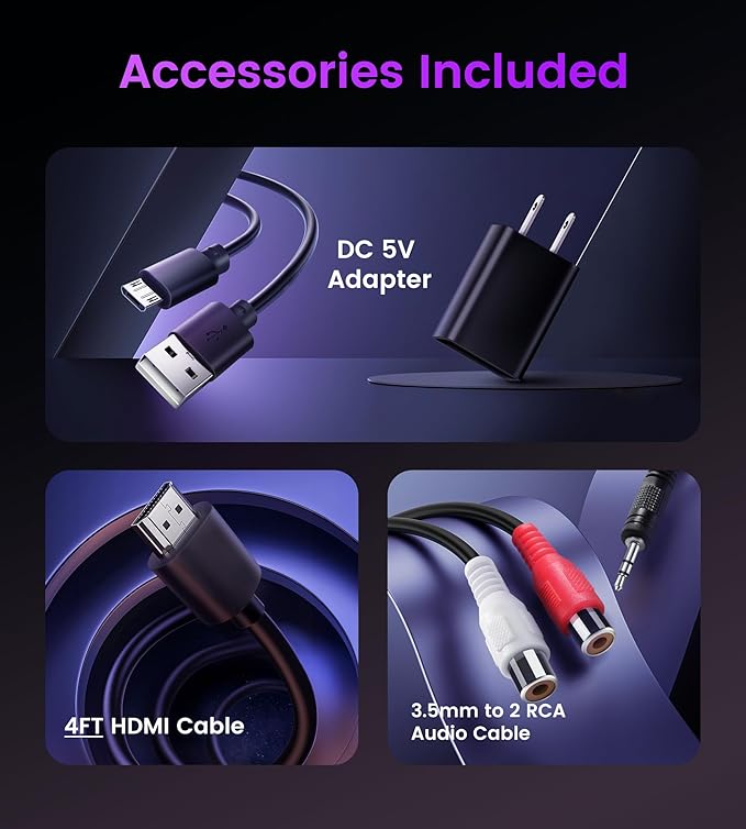 avedio Links HDMI ARC Audio Extractor Converter 4K@60Hz, HDMI to Optical Toslink SPDIF + 3.5mm AUX Jack Stereo Audio Adapter Converter Splitter Inserter Embedder Support HDCP2.2 Digital PCM DTS 5.1