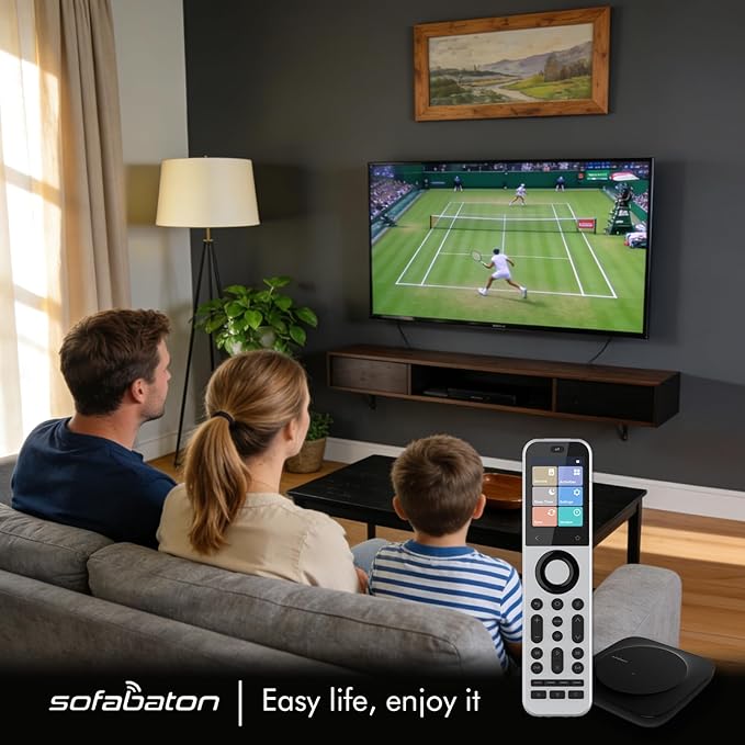 SofaBaton X2 Universal Remote Control with Hub & Charging Dock, Touchscreen, All-in-One Smart Remote with Customize Activities | Bluetooth | Infrared | WiFi 2.4GHz | Compatible Alexa & Google Home