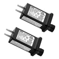 2PCS Replacement 30V 0.12A LED Transformer Class 2 Power Supply Adapter Ip44 LED Light Controller Low Voltage Transformer for Christmas String Light Inflatable Decorations (30V3.6W 2PCS)