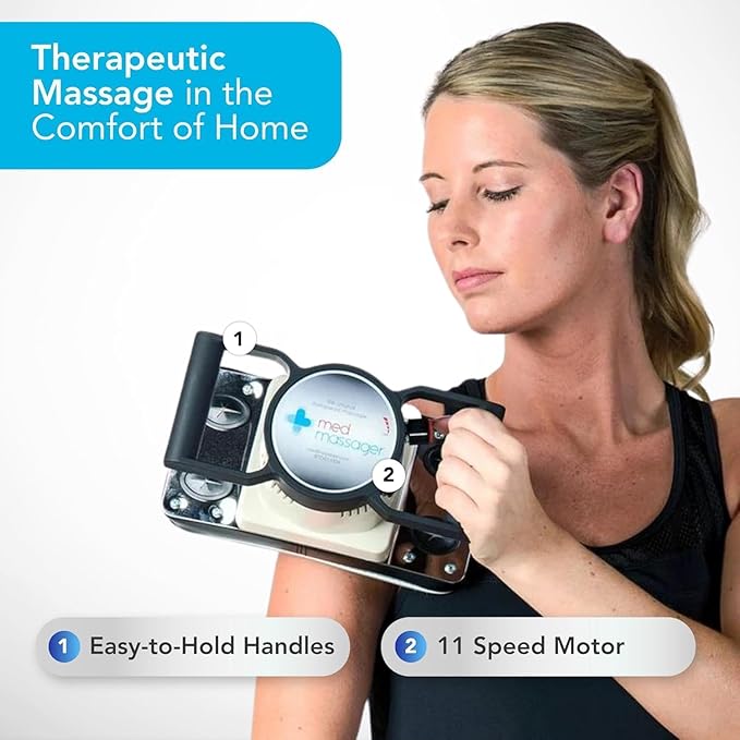 MedMassager Foot & Body Plus Combo| Deep Tissue Massage Therapy Units, at-Home Massager, Dual Speed Motors | Reduces Pain & Improves Blood Circulation | MMF07 & MMB06