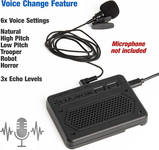 COSVOX Cosplay Sound Glove Wireless Bluetooth Sound Effects Module. Bring Cosplay Props to Life and Interact with Voice Lines, Sound Effects & Music. Download MP3 Audio or use The Voice Changer. 16MB