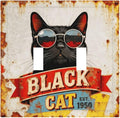 Bvtewkhz Black Cat Vintage 2 Gang Double Toggle Decorative Outlet Covers Light Switch Plate Electrical Receptacle Switchplate For Bathroom Kitchen Bedroom