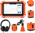 PQWT PQ125E Leak Detector with 5 Sensors, 26.24ft/8M Depth, Pinpoints Leaks to 10cm, for Indoor/Outdoor Pipe & Wall Leak Detection