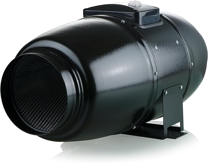 VENTS-US TT Silent M 200 – 8" Inline Duct Fan Includes Double-speed Switch with thermal overload protection – UV Resistant, Quiet Operation, Up to 473 CFM