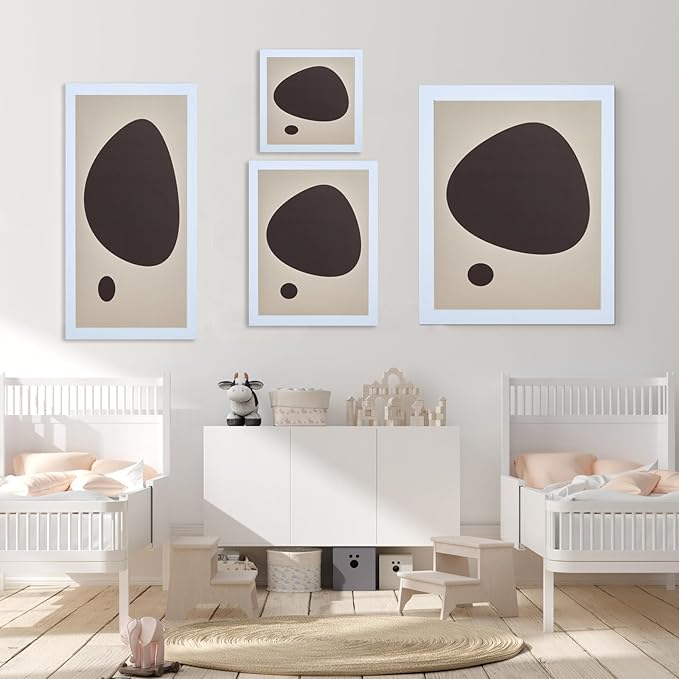 TKYGU 9 x 13 Picture Frame Set of 3, 13 x 9 white Wooden Frame Wall Gallery Poster Photo frame with Shatter Resistant Plexiglass,Horizontal and Vertical Formats for Wall Hanging, best gift