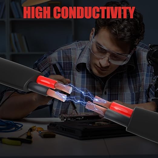 16 Gauge Wire 2 Conductor Electrical Wire, 16 AWG 1.309mm² Wire PVC Cord, 12V/24V DC Low Voltage/Copper-clad Aluminum(CCA)Flexible/2 Wire for Automotive Wire LED Strips Lamp Lighting Marine(9.2M/30FT)