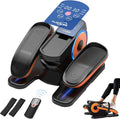Under Desk Elliptical Machine with 12 Adjustable Speed, Quiet & Portable Seated Pedal with Remote Control & Non-Slip Foot Straps