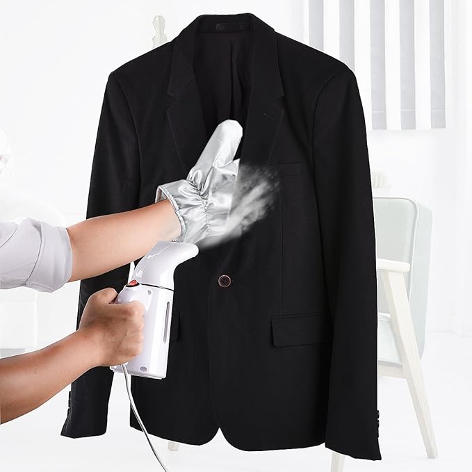 Tingtio Garment Steamer Ironing Gloves Flexible Anti Steam Mitt Heat Resistant Waterproof Protective Ironing Glove for Steaming Clothes -1 Pair