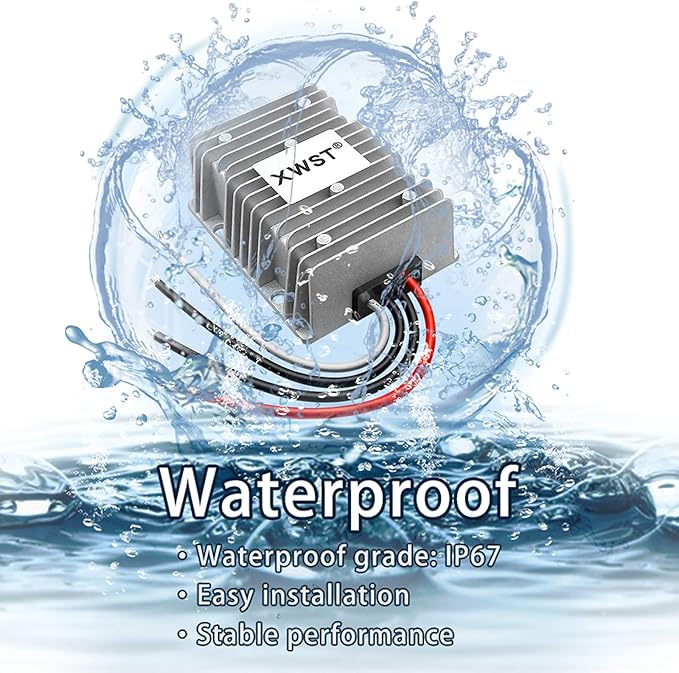 DC DC 12V to 13.8V 30A Step-up Module,Boost Converter 9V-13V to 13.8V Voltage Regulator,Waterproof Power Adapt 414W 13.8V Volt Transformer Module(12V to 13.8V 30A)