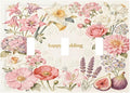 Bvtewkhz Floral Plant Watercolor Flowers 3 Gang Triple Toggle Decorative Outlet Covers Light Switch Plate Electrical Receptacle Switchplate For Bathroom Kitchen Bedroom