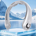 Neck Fan - Portable Neck Fan with Neck Support, 5 Speeds, All Around Airflow, Hand-free Bladeless Personal Cooling Fans, Rechargeable Wearable Fan for Outdoor and Indoor, Festival Gifts for Men Women
