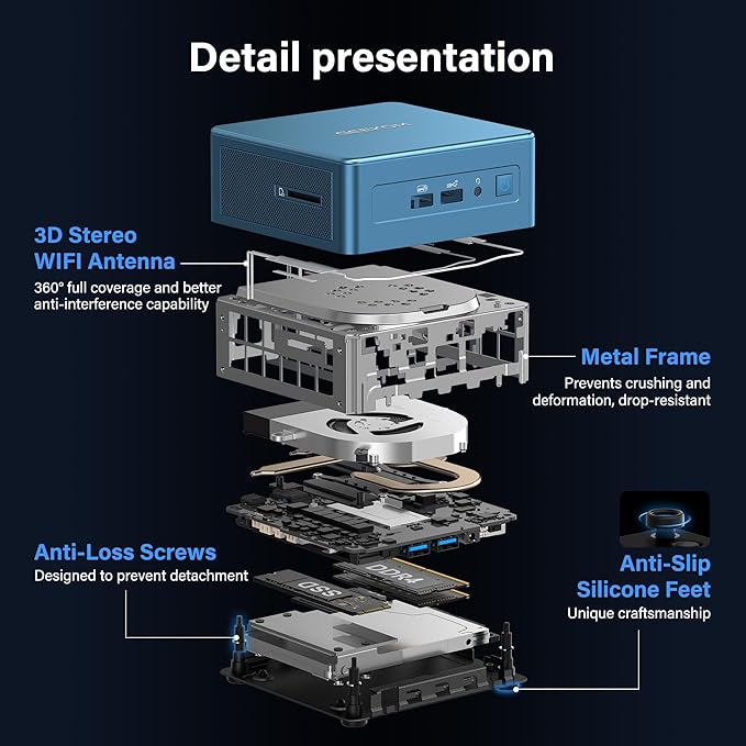 GEEKOM Low Power Mini PC(3-Year Coverage) IT12[Best Intel NUC12 Alternative] with Intel i7-1260P Mini Computers,32GB RAM/1TB SSD(Expandable, Not LPDDR) Windows 11 Pro Desktop PC,USB 4/8K/SD(UHS-II)
