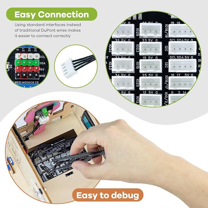 LAFVIN IOT ESP32 Smart Home Starter Kit Supports Voice Recognition and App Control Compatible with Arduino IDE with Tutorial