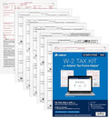 Adams W-2 Forms 2025, 6-Part Kit for 50 Recipients, Includes 6 W-3 Forms, QuickBooks Compatible, eFile Access and Printing Through Adams Tax Forms Helper Software (1017239)