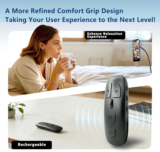 TikTok Multi-Function Scroll Ring Remote Control – Supports Page Turning, Volume Adjustment, Bluetooth Photo & Video Shooting, Compatible with iOS and Android.