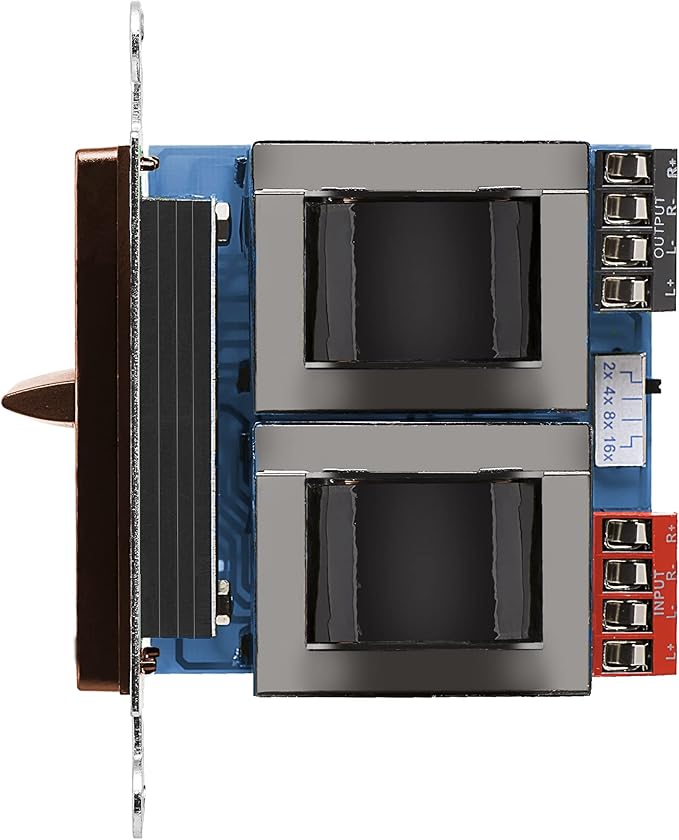 OSD Audio 100W in Wall Volume Control Impedance Matching for Home Speakers, Slider Brown VMS100