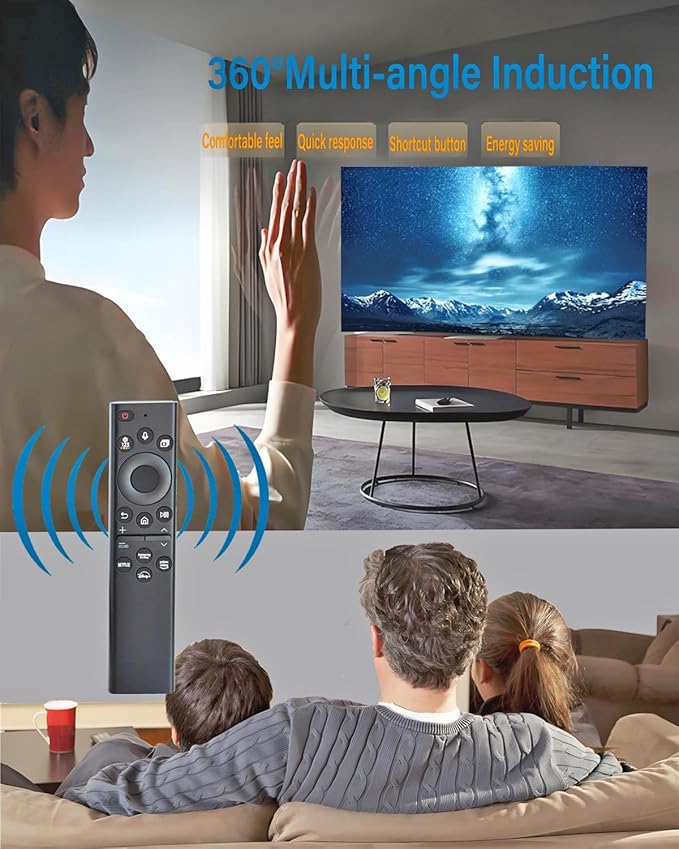 (Pack of 2) BN59-01385A Voice Universal Remote Control Replacement， for Samsung Smart TV Remote Control. 2018-2024 for Smasung Smart TV The Frame Crystal UHD Neo QLED 4K 8K