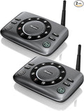 Hands-Free Intercoms Wireless for Home Business, Wuloo Upgrade Two Way Audio Intercom System for Elderly, Full Duplex Room to Room Intercom with 5280 ft Range Clear Sound Anti-Interference, Pack of 2