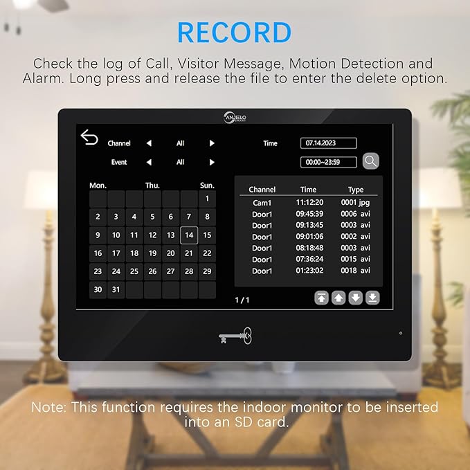 Wired Video Apartment Intercom System,Door Phone Kit,10 Inch Touch Monitor with 1080P HD Doorbell Camera,Supporting Motion Detecting 5 in 1 RFID Card Unlcking for Home Villa (2 Doorbell + 1 Monitor)