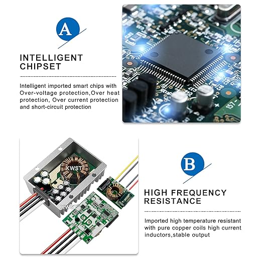 DC DC Stabilizer 9V-36V to 12V Boost Buck Converter 30A 360W Waterproof Automatic Step Up/Down Voltage Regulator 12V Volt Transformer Module