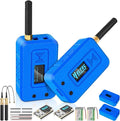 Meshnology 2 Set ESP32 Lo Ra V3 Module Board with 915 MHz Antenna + 3000mAh Battery + Case - with WiFi Blue Tooth SX1262 CP2102 0.96” OLED Display Type C for Ar duino Mesh Tastic IOT (N35, Blue)