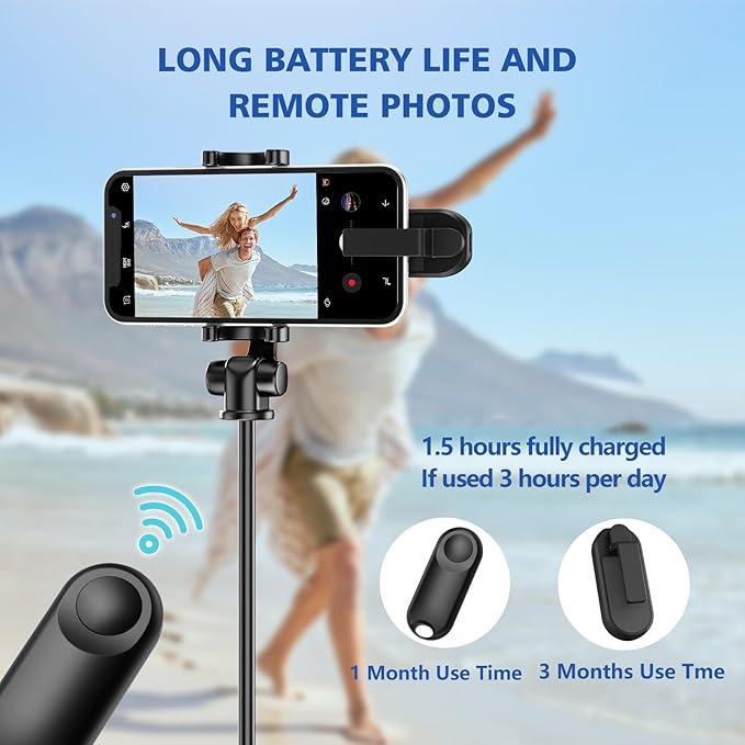 DATAFY Remote Control Page Turner for Kindle Paperwhite Oasis Kobo eReaders, Camera Camcorder Remote Controls, Page Turner Clicker for ipad Tablets Reading Novels with Wrist Strap Storage Bag