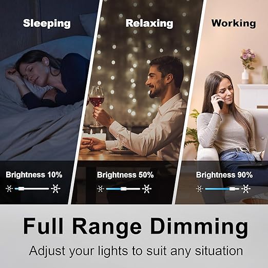 BESTTEN 6 Pack Super Slim Dimmer Light Switch, Quiet Rocker, Single Pole or 3 Way Dimmable Switch, Max 300W LED, CFL, 600W Incandescent, Screwless Wall Plate Included, ETL Listed, White