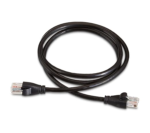 Amazon Basics RJ45 Cat 6 Ethernet Patch Cable, 1Gpbs Transfer Speed, Gold-Plated Connectors, 3 Foot - 10-Pack, Black, L6LLA010-CS-R