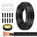 MOOKEERF 14/4 AWG Mini-Split Cable - 30FT 14 AWG 4 Conductor Control Cable 300V Stranded Oxygen-Free Pure Copper Wire for Mini Split Air Conditioner,Heat Pump,HVAC Systems and Speaker Systems