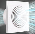 JOANAJO 6 Inch Exhaust Fan Bathroom Exhaust Fan Damper ABS Waterproof Ventilation Fan for Kitchen Garage Bedroom Home Office Ceiling window & Wall Mount White