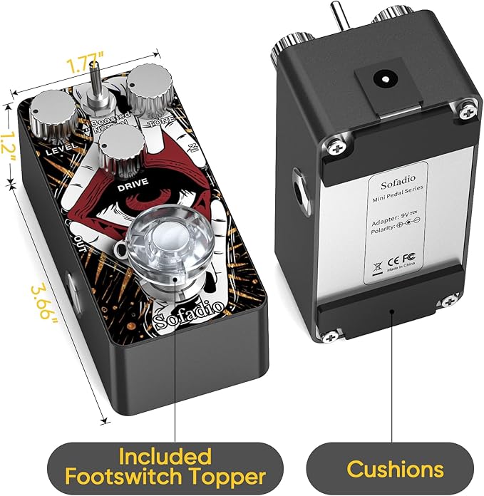 Sofadio Electric Guitar Pedals (Overdive)