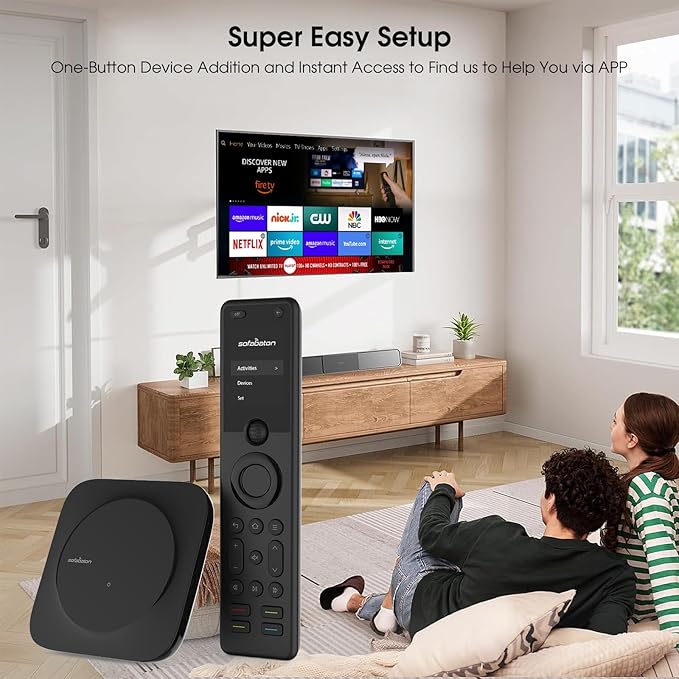 SofaBaton X1S Universal Remote, All in One Universal Remote Control with Hub & APP, One-Touch Activities, Compatible with 60+Devices, IR/Bluetooth/WiFi/Alexa/Google Assistant, Raise to Wake