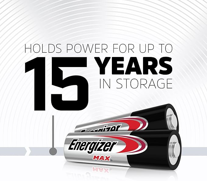 Energizer MAX AA Batteries (8 Pack), Double A Alkaline Batteries