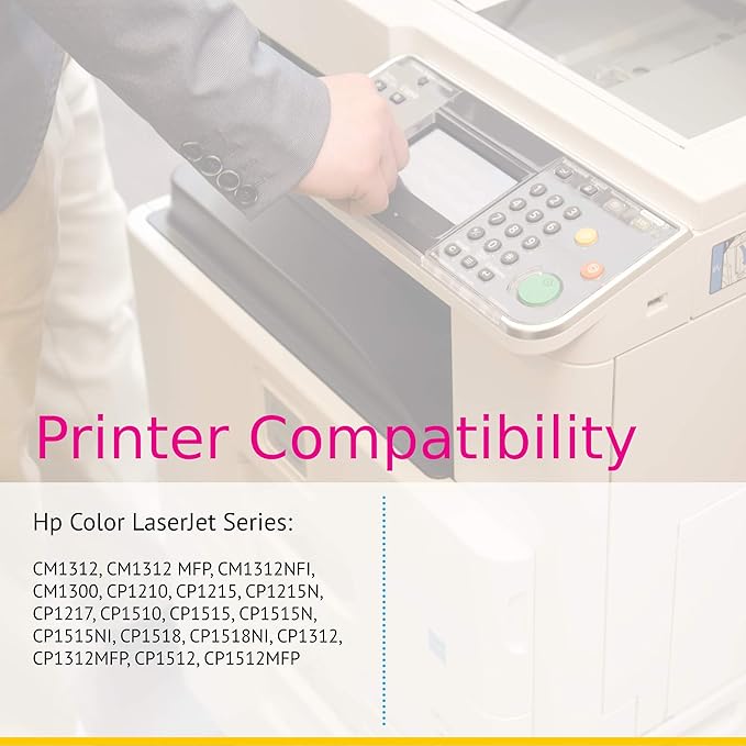 CS Replacement Toner Cartridge Compatible with HP CP1510 CB541A Cyan 125A Color CM1312 CM1312 MFP CM1312NFI CM1300