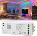 XXK DR04W WiFi SPI 5~24V RGB Controller - Designed for Addressable LED Strip Lights, Compatible with Alexa Google Home Siri Smart Life Tuya APP Control Work with RC03RF WR01RF 2.4G RF Remoter etc