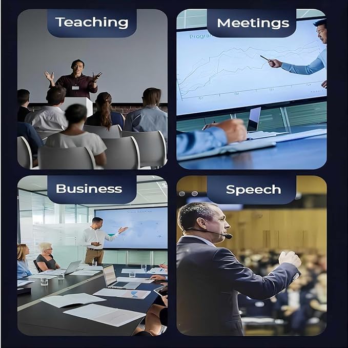 [M Monoie] Wireless Presenter, 2.4GHz Control Presentation PPT PowerPoint Clicker for Keynote, Laptop, Google Slides - Supports Hyperlinks & Tactile Buttons