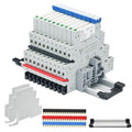 10Pcs Electromechanical Relay Miniature Power Relay 110V/ 120V AC/DC HF41F/60-ZS 1NO 1NC 6A SPDT with LED Indicator, Socket Base, DIN Rail Slotted UL Listed