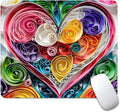 Love Flower Square Mouse pad, Texture, Waterproof, Anti Slip Rubber Base, Computer Mouse pad, Laptop Mouse pad