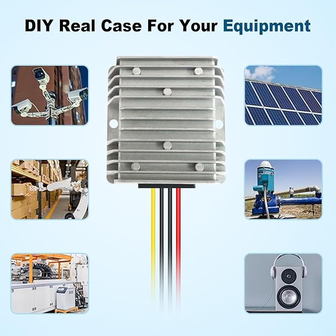 18V to 12V 20A 240W DC-DC Buck Converter, Heavy Duty DC Step-Down Voltage Regulator for Cars, Trucks, LED Lighting, CCTV, Navi & DIY Projects(Input 17-36V)
