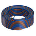 HiFind 14/2 Gauge AWG Car Audio Speaker Wire Cable 40 Ft, Professional Shielded OFC Zipper Wire, Transparent Soft PVC for Automotive Stereo HiFi Home Theater System, Subwoofer, Blue+ Brown