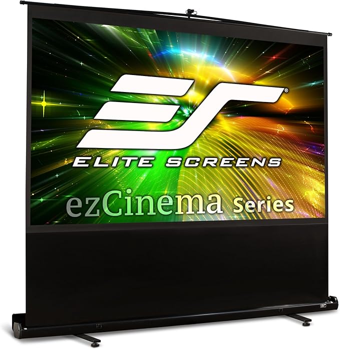 Elite Screens ezCinema Series, 150-INCH 16:9, Manual Pull Up Projector Screen, Movie Home Theater 8K / 4K Ultra HD 3D Ready, 2-YEAR WARRANTY, F150NWH