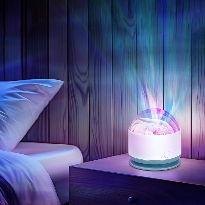 Northern Lights Projector, 2 Packs Rechargeable 16 Color Aurora Night Light Projector Ambient Lighting with Dimmable & Remote Control for Bedroom Kids Teen Girl Gift Room Decor
