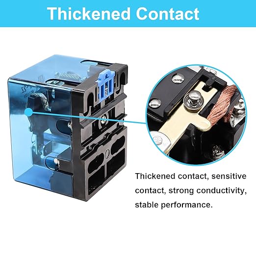 TWTADE/JQX-62F-2Z Coil Voltage DC 24V 80A DPDT Electronmagnetic Relay,High Power Relay DC 24V