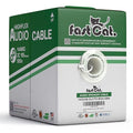 fast Cat. Speaker Wire 14 Guage 2C, UL Listed & CMR/CL3R-FT4 Rated - Speaker Cable w/PVC Jacket, 100% Oxygen-Free Pure Bare Copper - (105) HighFlex 14 Guage Wire - in-Wall Use-500ft Bulk Cable, White