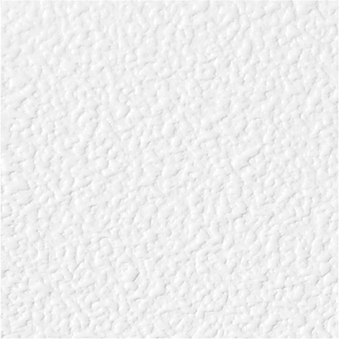 Genesis Stucco Pro White Ceiling Tiles - Easy Drop-in Installation – Waterproof, Washable and Fire-Rated - High-Grade PVC to Prevent Breakage (6" x 6" Sample)