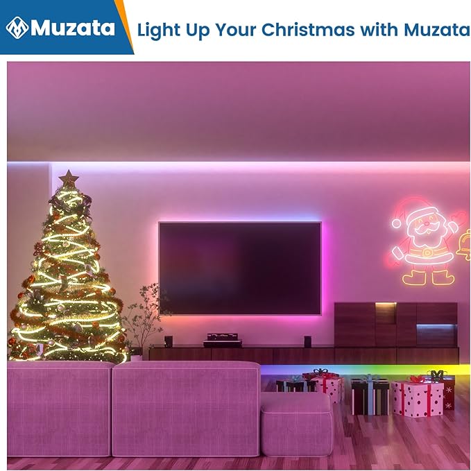 Muzata 10Pack 3.3FT/1M Plus-Size Spotless LED Channel Black LED Strip Diffuser Channel with Milky Frosted White Diffuser Cover U103 BW 1M