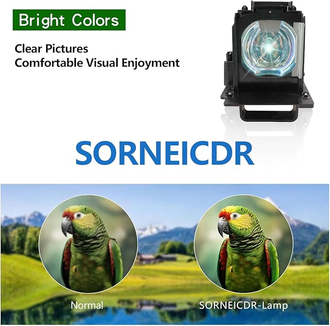 SORNEICDR 915B441001 Replacement Projector Lamp Bulb Compatible with Mitsubishi for WD-60638 /WD-60638CA /WD-60738 /WD-60C10 Lamp Bulb Replacement with Housing