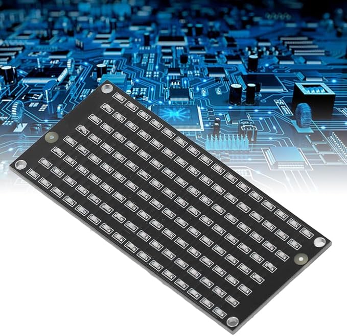 Chiffonade LED Control Module 8x16 Panel I2C Communication - 128 LED Display Board DC3.3-5V for Single Board Computers